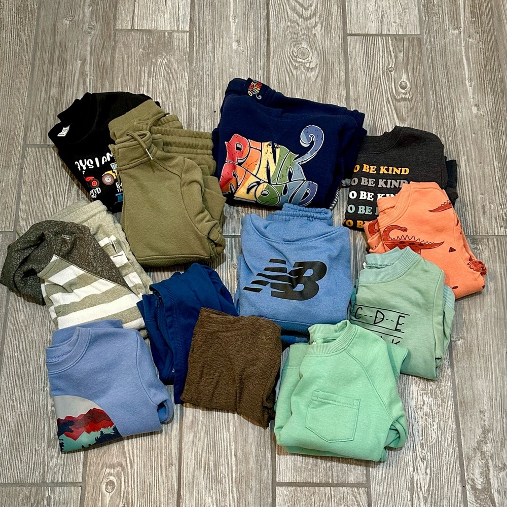 21 Piece Toddler Bundle of 2-Piece Sets, Sweatshirts, Jackets, + Pants]